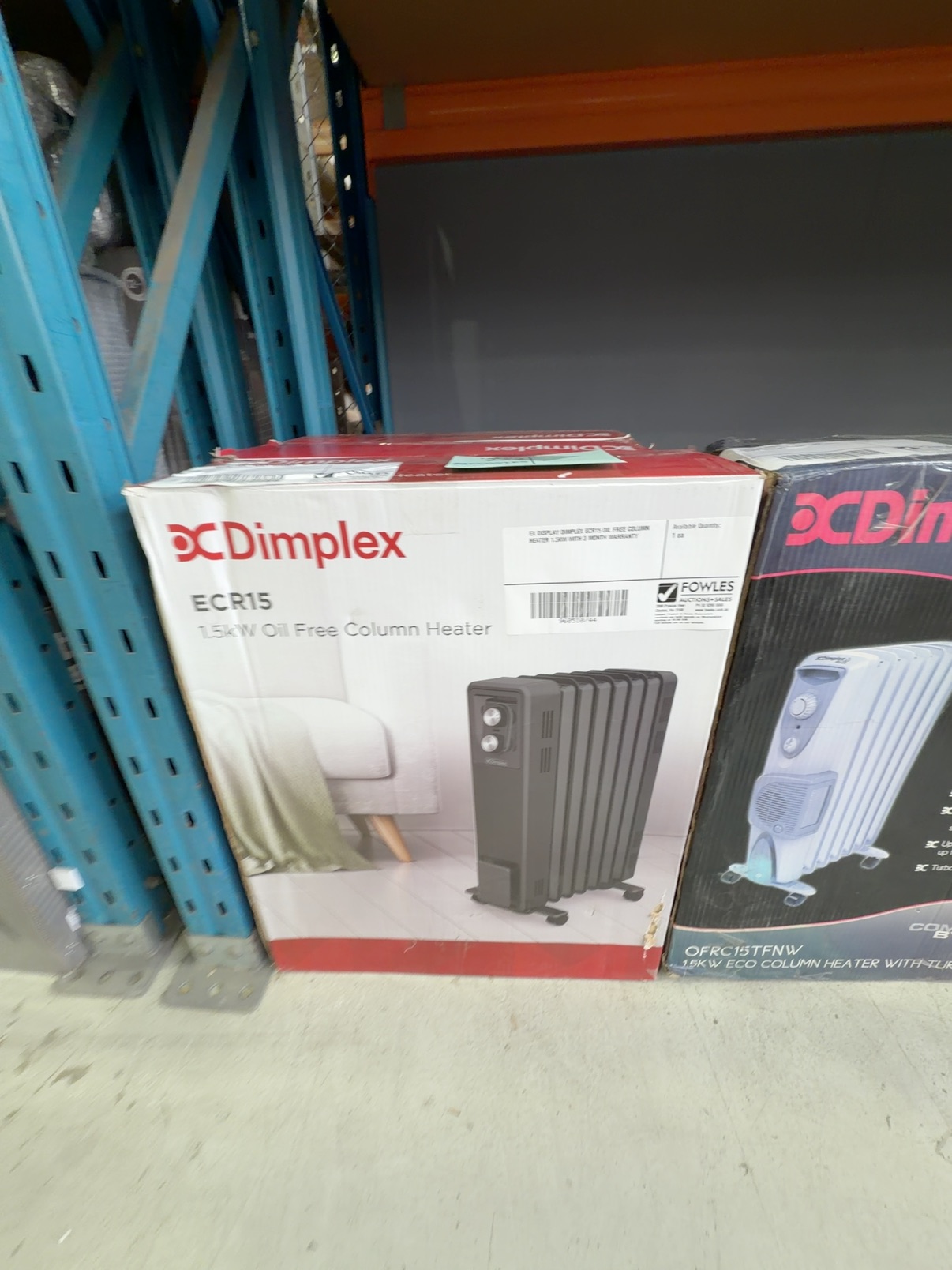 EX DISPLAY DIMPLEX ECR15 OIL FREE COLUMN HEATER 1.5KW, 3 MONTH WARRANTY EX DISPLAY DIMPLEX ECR15 OIL FREE COLUMN HEATER 1.5KW, 3 MONTH WARRANTY