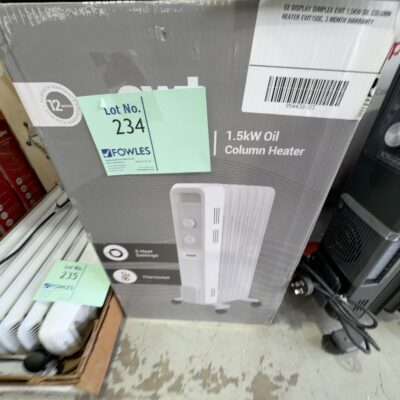 EX DISPLAY DIMPLEX EWT 1.5KW OIL COLUMN HEATER EWT15OC, 3 MONTH WARRANTY EX DISPLAY DIMPLEX EWT 1.5KW OIL COLUMN HEATER EWT15OC, 3 MONTH WARRANTY