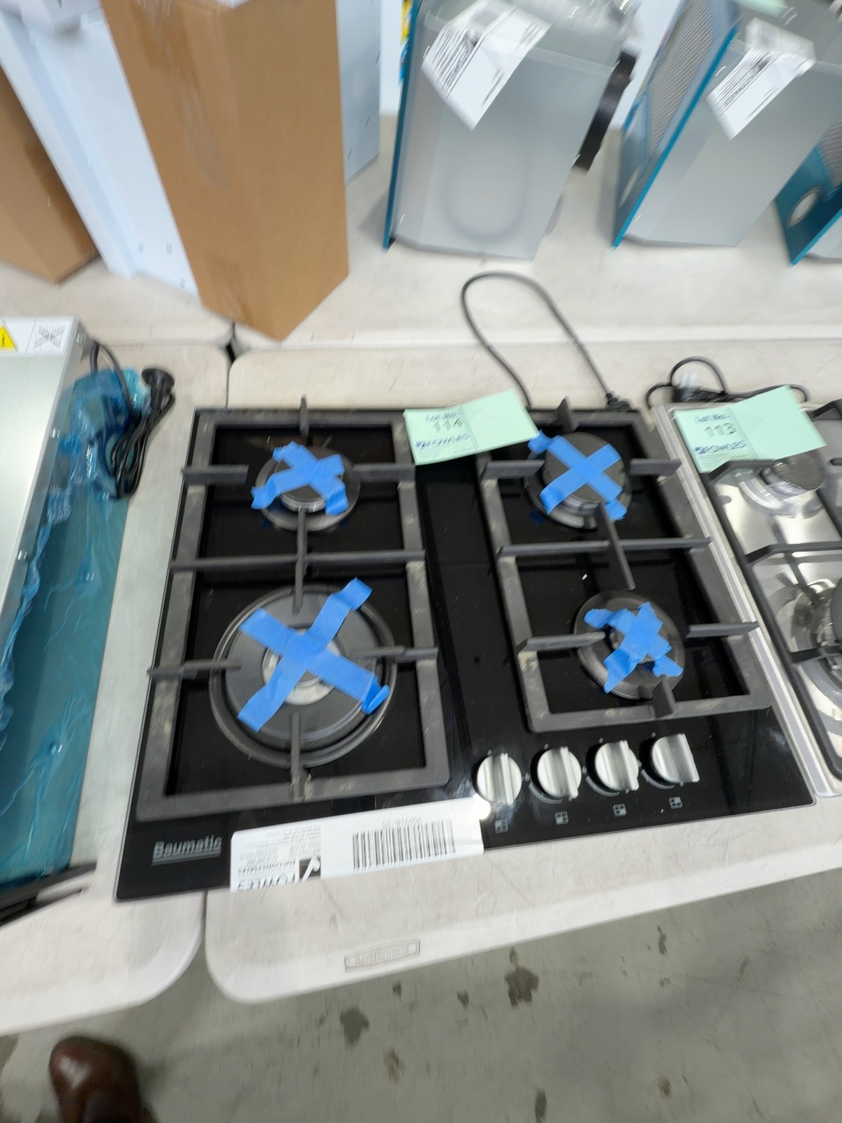 EX DISPLAY BAUMATIC BSGH64-ANZ 600MM GAS ON BLACK GLASS COOKTOP 3 MONTH WARRANTY EX DISPLAY BAUMATIC BSGH64-ANZ 600MM GAS ON BLACK GLASS COOKTOP 3 MONTH WARRANTY
