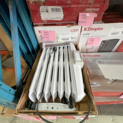 EX DISPLAY DIMPLEX 1.5KW OIL FREE COLUMN HEATER WITH FAN, OFRC15FA, WITH 3 MONTH WARRANTY EX DISPLAY DIMPLEX 1.5KW OIL FREE COLUMN HEATER WITH FAN, OFRC15FA, WITH 3 MONTH WARRANTY