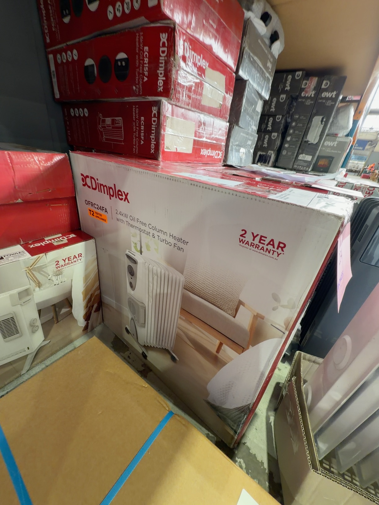 EX DISPLAY DIMPLEX OFRC124FA OIL FREE COLUMN HEATER WITH FAN 2.4KW, WITH 3 MONTH WARRANTY EX DISPLAY DIMPLEX OFRC124FA OIL FREE COLUMN HEATER WITH FAN 2.4KW, WITH 3 MONTH WARRANTY