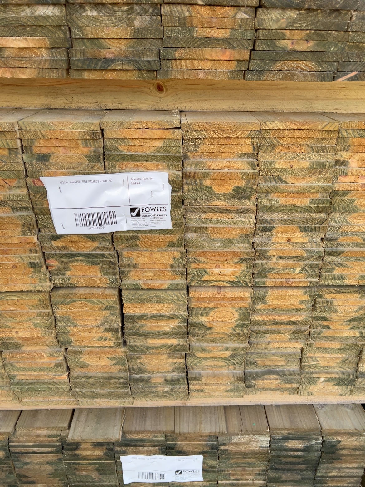 125X12 TREATED PINE PALINGS-384/1.65 125X12 TREATED PINE PALINGS-384/1.65