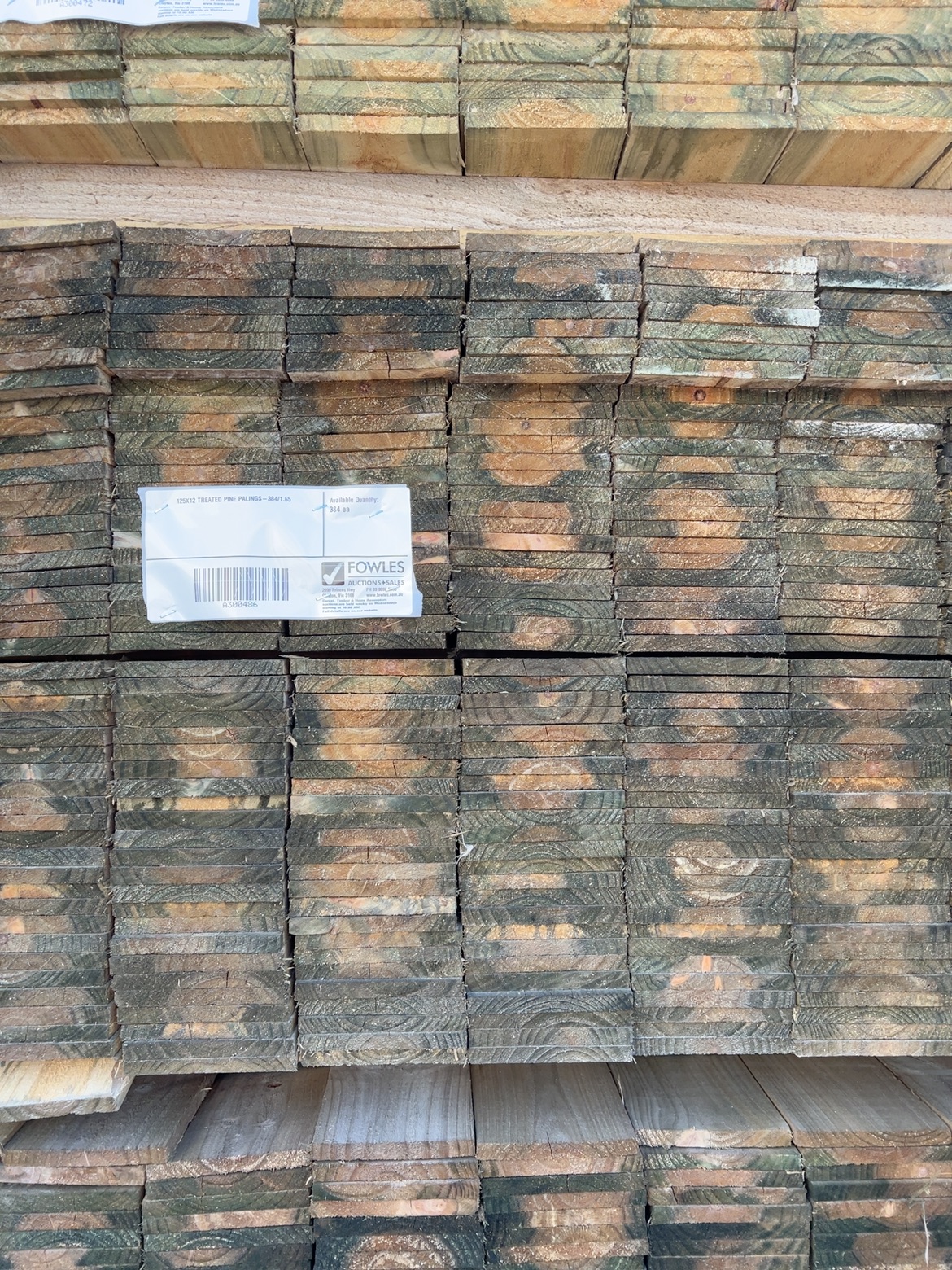 125X12 TREATED PINE PALINGS-384/1.65 125X12 TREATED PINE PALINGS-384/1.65