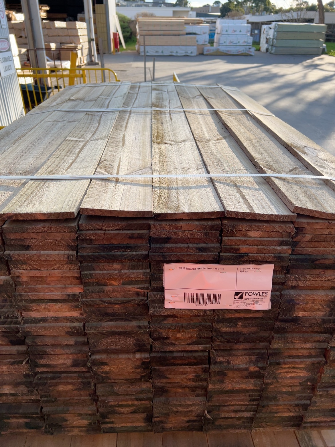 125X12 TREATED PINE PALINGS-384/1.65 125X12 TREATED PINE PALINGS-384/1.65