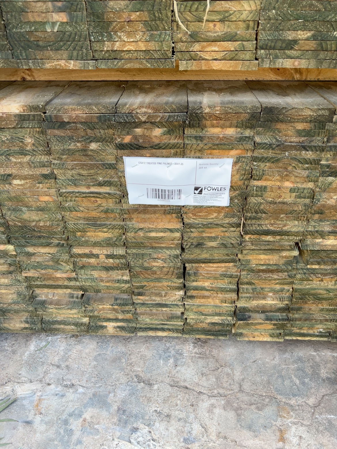 125X12 TREATED PINE PALINGS-384/1.65 125X12 TREATED PINE PALINGS-384/1.65