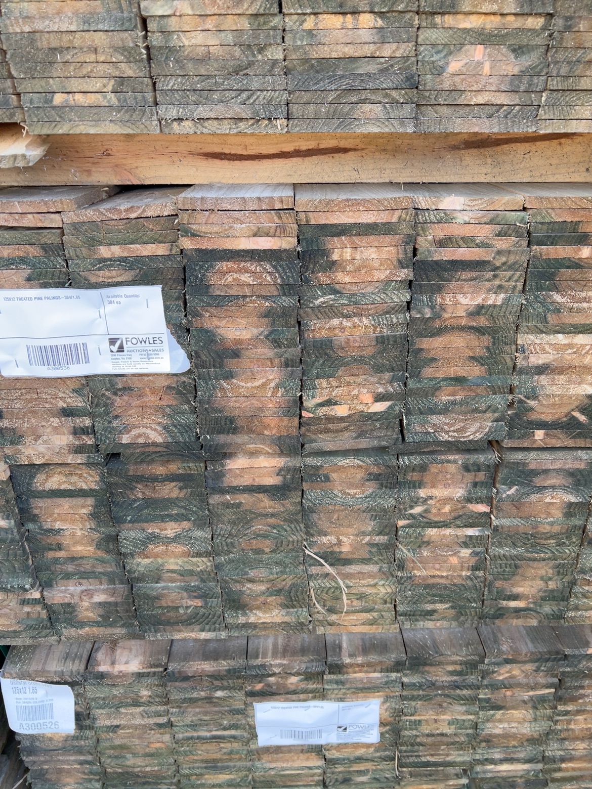 125X12 TREATED PINE PALINGS-384/1.65 125X12 TREATED PINE PALINGS-384/1.65
