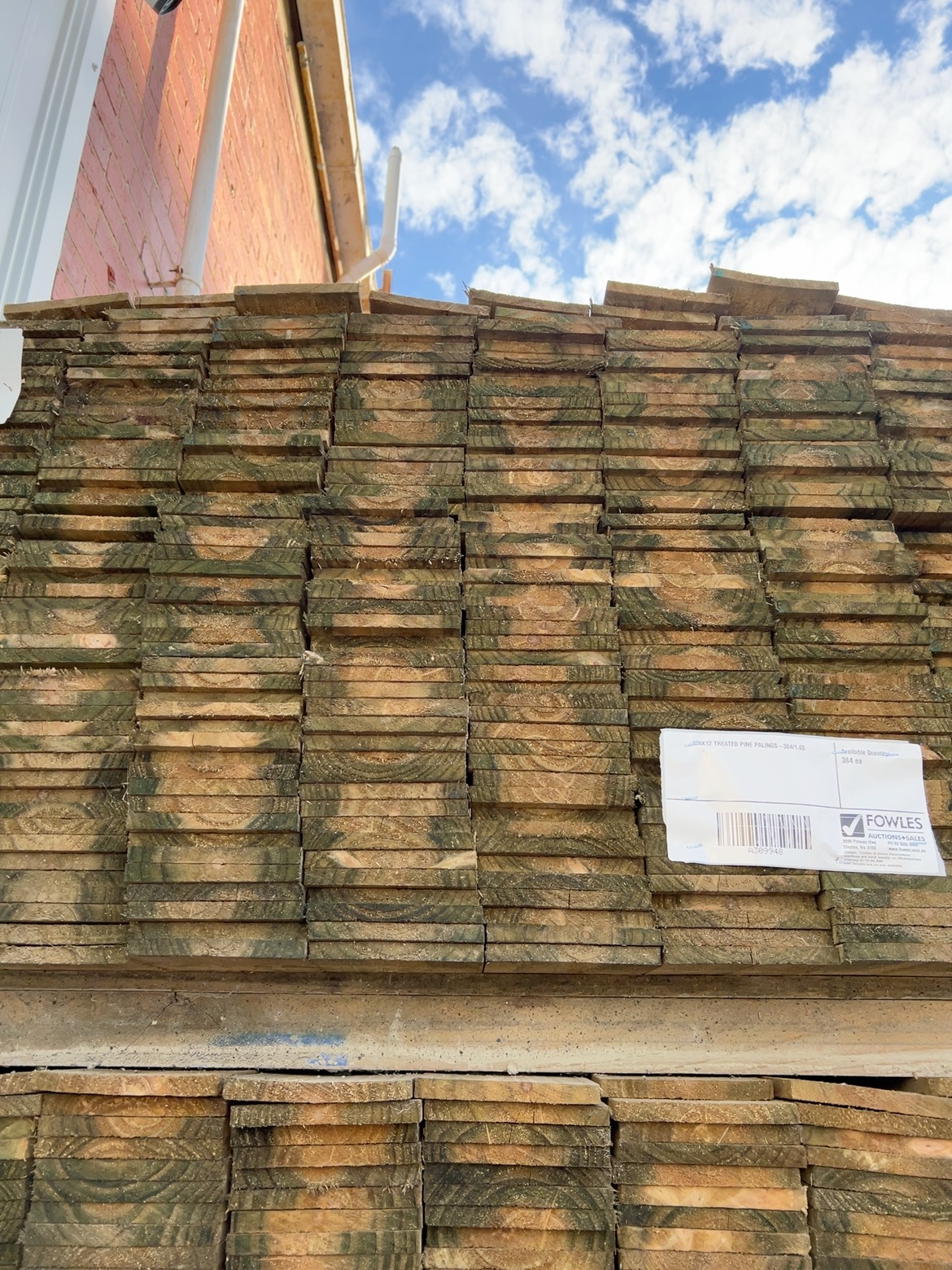 125X12 TREATED PINE PALINGS-384/1.65 125X12 TREATED PINE PALINGS-384/1.65