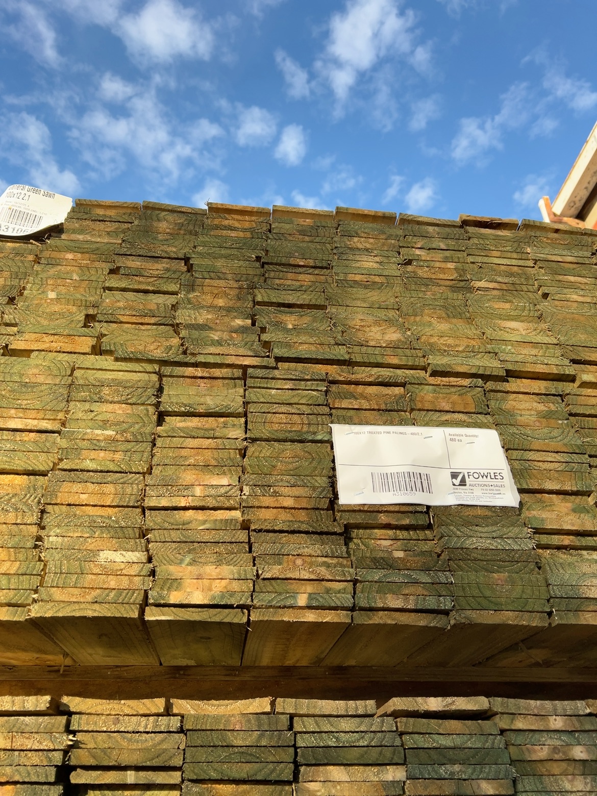 100X12 TREATED PINE PALINGS-480/2.1 100X12 TREATED PINE PALINGS-480/2.1