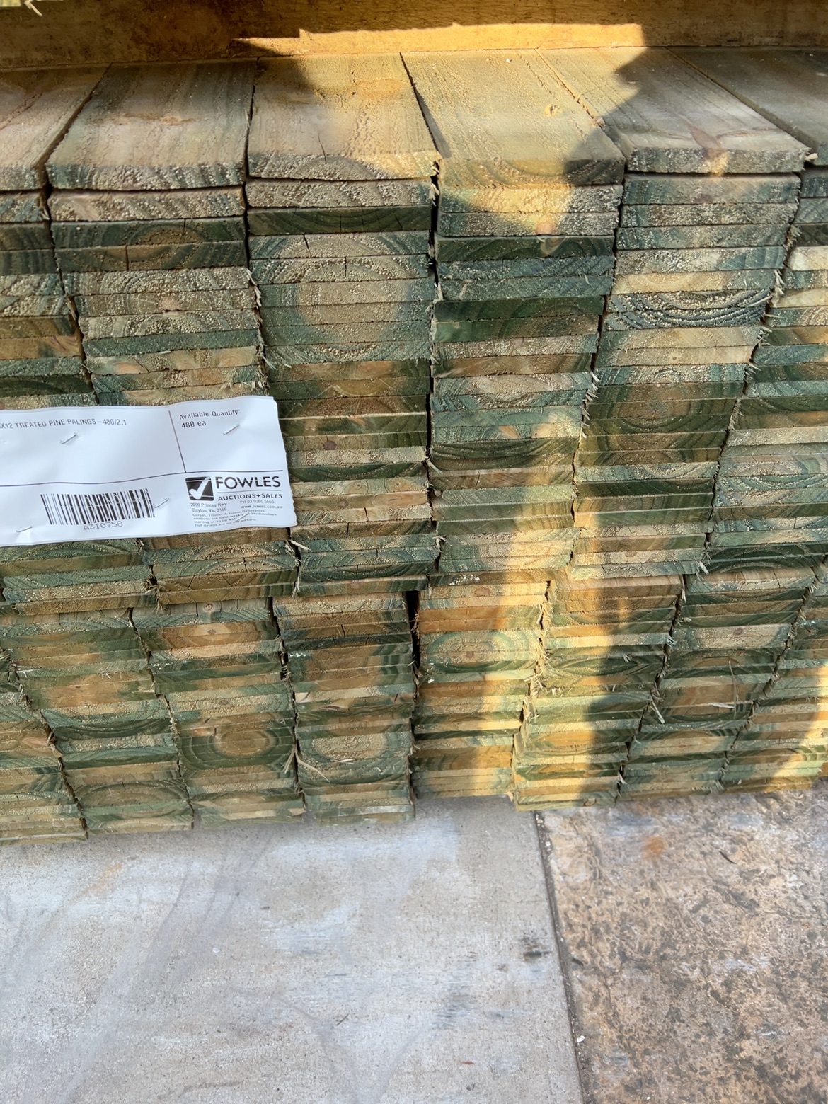 100X12 TREATED PINE PALINGS-480/2.1 100X12 TREATED PINE PALINGS-480/2.1