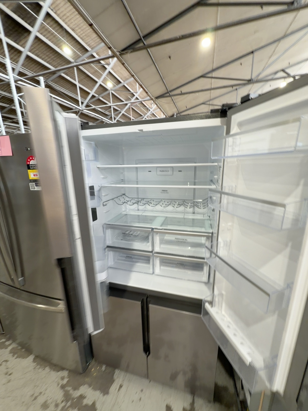 WESTINGHOUSE WQE5660SA FRENCH DOOR FRIDGE WITH WATER, 564 LITRE, 896MM WIDE, NON PLUMBED WATER, HUMIDITY CONTROLLED CRISPERS, MULTI AIRFLOW SYSTEM, FULL WIDTH CRISPERS, SPILLSAFE SHELVES, ADJUSTABLE INTERIOR, 12 MONTH WARRANTY WESTINGHOUSE WQE5660SA FRENCH DOOR FRIDGE WITH WATER, 564 LITRE, 896MM WIDE, NON PLUMBED WATER, HUMIDITY CONTROLLED CRISPERS, MULTI AIRFLOW SYSTEM, FULL WIDTH CRISPERS, SPILLSAFE SHELVES, ADJUSTABLE INTERIOR, 12 MONTH WARRANTY