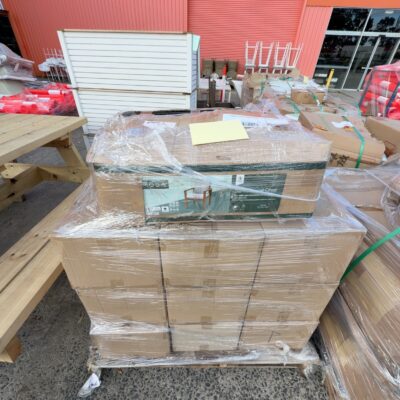 PALLET OF ASSORTED DECKING TILES APPROX 33 BOXES, & 1 BOX OF DECKING TILE BASE PALLET OF ASSORTED DECKING TILES APPROX 33 BOXES, & 1 BOX OF DECKING TILE BASE