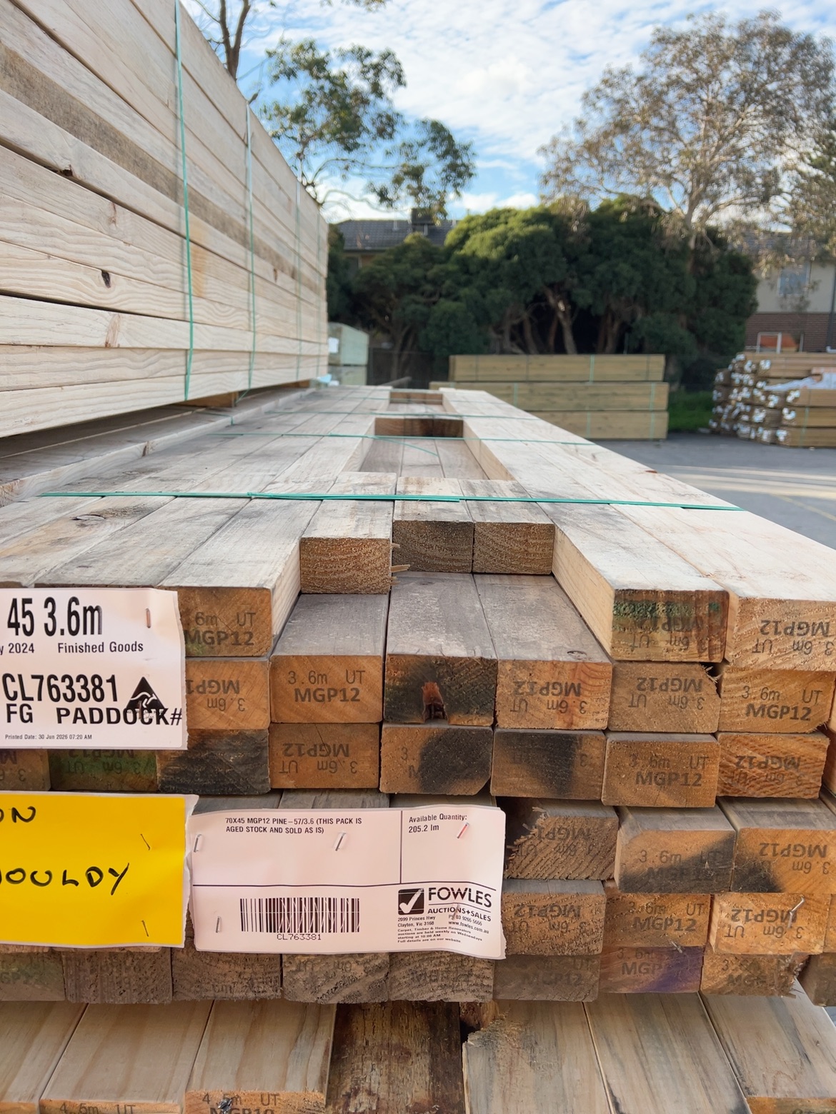 70X45 MGP12 PINE-57/3.6 (THIS PACK IS AGED STOCK AND SOLD AS IS) 70X45 MGP12 PINE-57/3.6 (THIS PACK IS AGED STOCK AND SOLD AS IS)