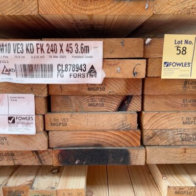 240X45 VE3 MGP10 TREATED PINE-21/3.6 (THIS PACK IS AGED STOCK AND SOLD AS IS)