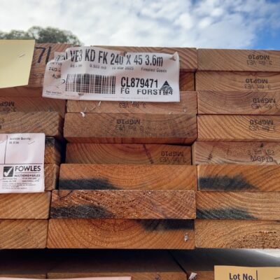 240X45 VE3 MGP10 TREATED PINE-24/3.6 (THIS PACK IS AGED STOCK AND SOLD AS IS) 240X45 VE3 MGP10 TREATED PINE-24/3.6 (THIS PACK IS AGED STOCK AND SOLD AS IS)