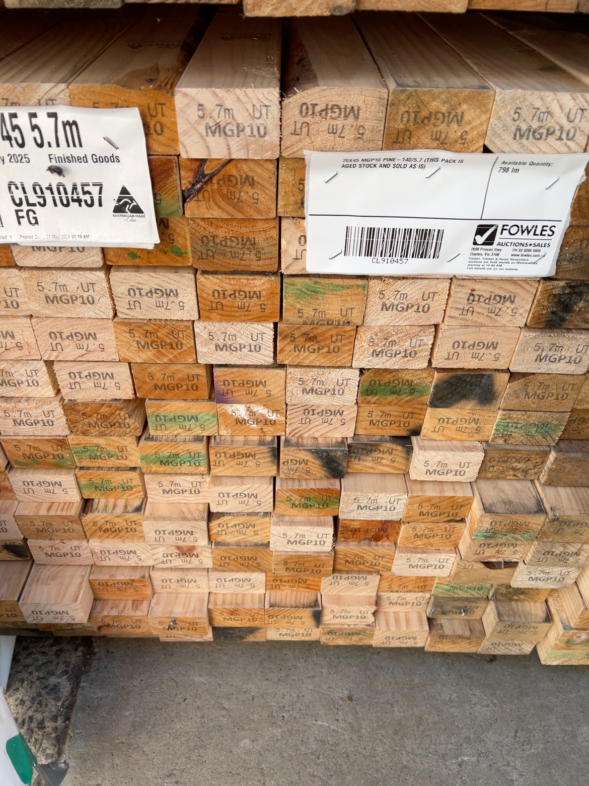 70X45 MGP10 PINE-140/5.7 (THIS PACK IS AGED STOCK AND SOLD AS IS) 70X45 MGP10 PINE-140/5.7 (THIS PACK IS AGED STOCK AND SOLD AS IS)