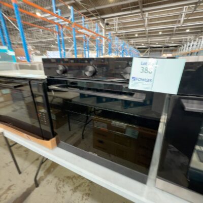EX DISPLAY EURO 600MM ELECTRIC OVEN, EO605VBK, 5 FUNCTIONS, SOFT CLOSE DOOR, WITH 3 MONTH WARRANTY