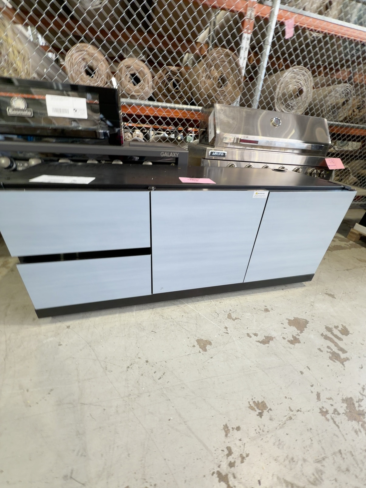 EX DISPLAY EURO OUTDOOR KITCHEN CART MODULE, WITH BLACK GRANITE TOP, 1568MM WITH 2 DOORS, EALOKC1568BK, 3 MONTH WARRANTY EX DISPLAY EURO OUTDOOR KITCHEN CART MODULE, WITH BLACK GRANITE TOP, 1568MM WITH 2 DOORS, EALOKC1568BK, 3 MONTH WARRANTY