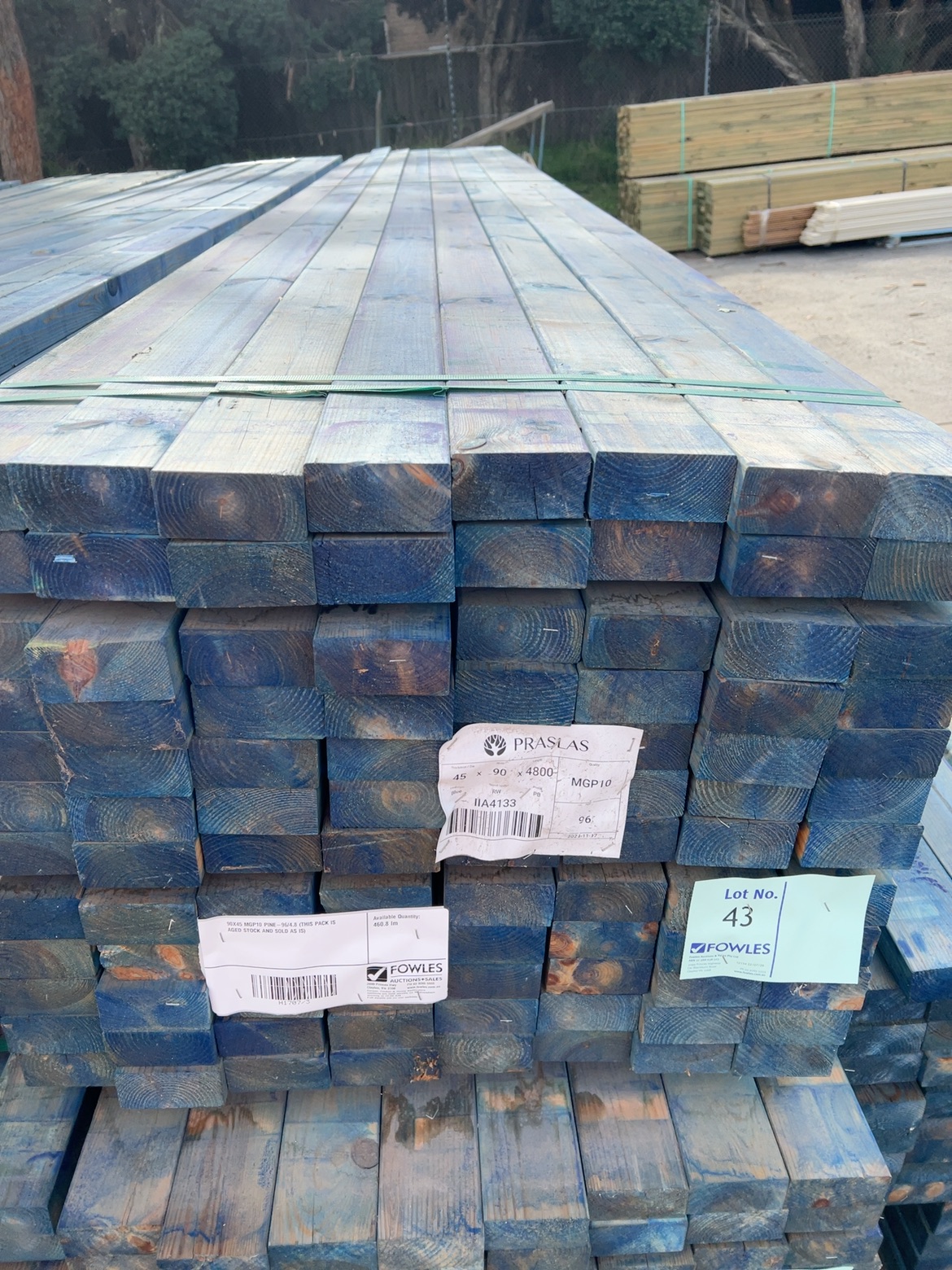 90X45 MGP10 PINE-96/4.8 (THIS PACK IS AGED STOCK AND SOLD AS IS) 90X45 MGP10 PINE-96/4.8 (THIS PACK IS AGED STOCK AND SOLD AS IS)