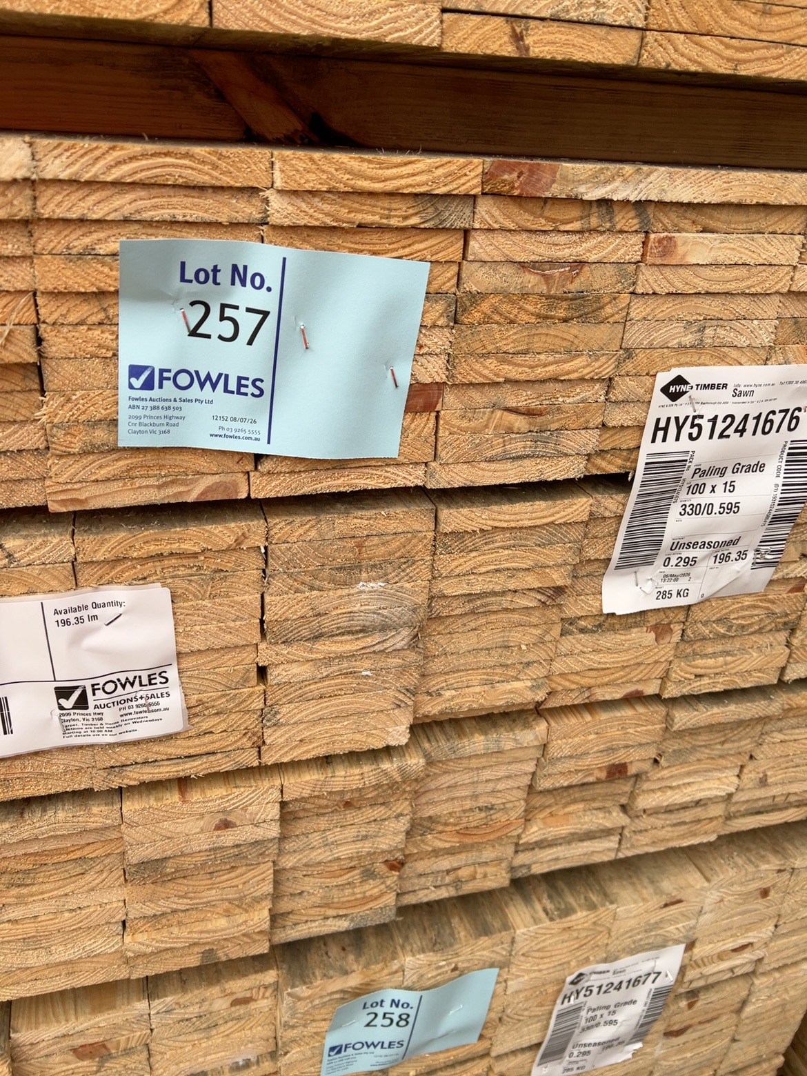 100X15 SAWN PINE-330/0.595 100X15 SAWN PINE-330/0.595