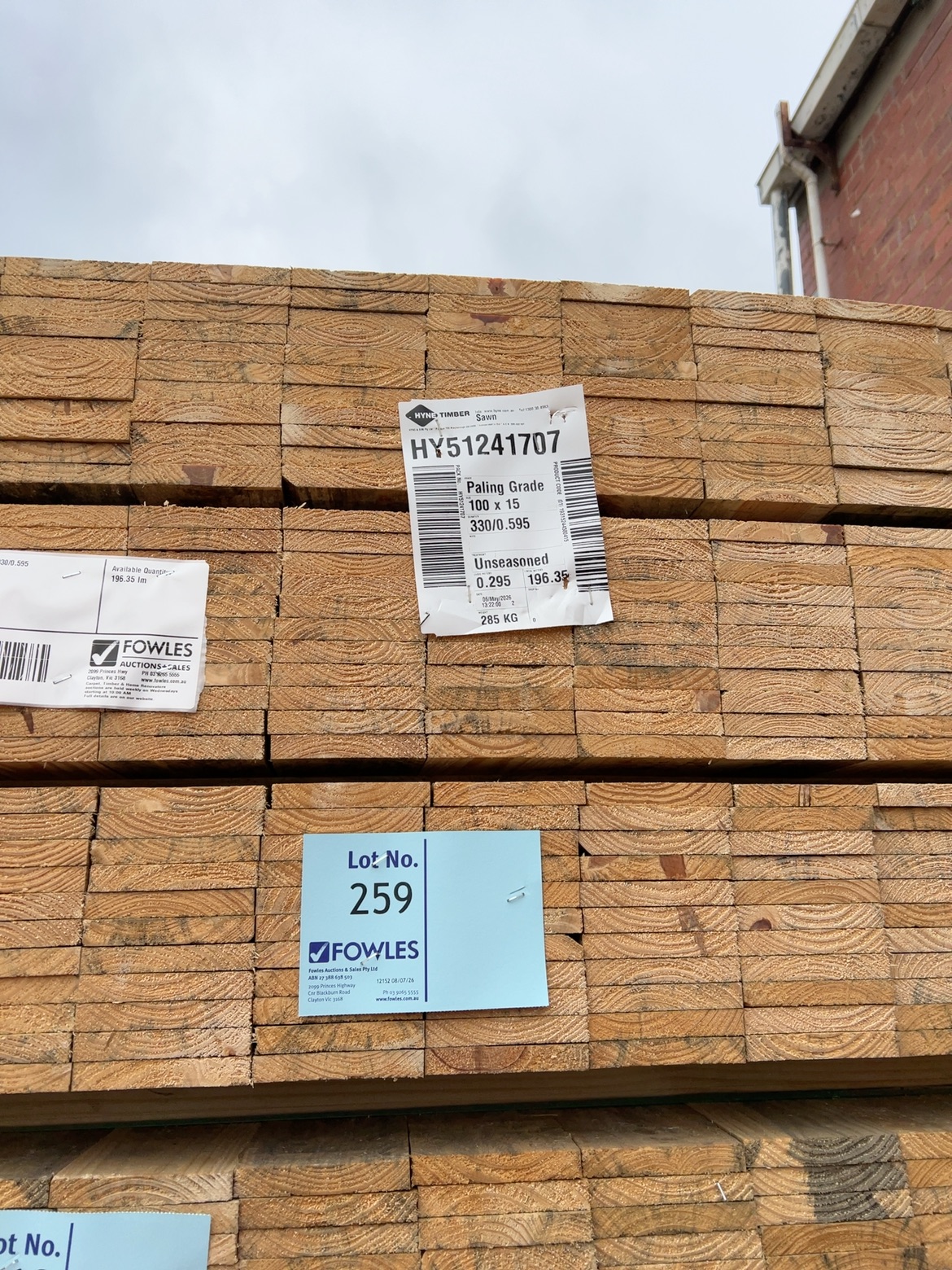 100X15 SAWN PINE-330/0.595 100X15 SAWN PINE-330/0.595