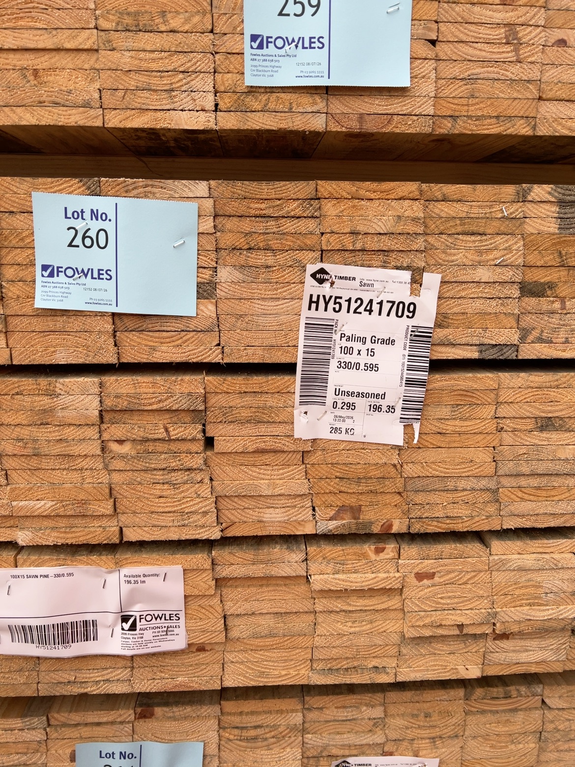100X15 SAWN PINE-330/0.595 100X15 SAWN PINE-330/0.595