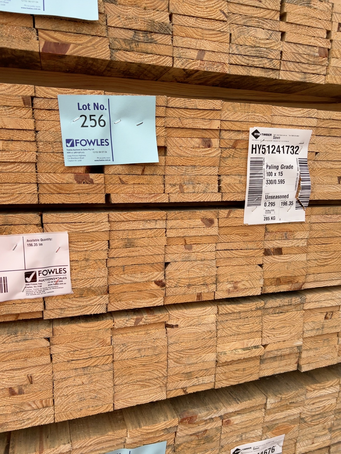 100X15 SAWN PINE-330/0.595 100X15 SAWN PINE-330/0.595