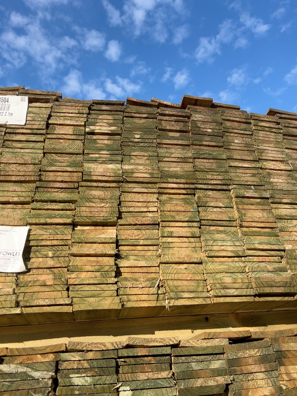 100X12 TREATED PINE PALINGS-480/2.1 100X12 TREATED PINE PALINGS-480/2.1
