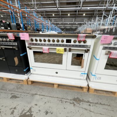 NEW STEEL AQ12SF6TNAB ASCOT 120CM NUVOLA DUAL FUEL FREESTANDING OVEN WITH BRONZE TRIM, 6 SOLID BRASS BURNERS PLUS 2 ELECTRIC CERAMIC ZONES WITH TEPPANYAKI PLATE, 2 OVENS (ONE IS STEAM OVEN) WITH COLOUR TFT SCREEEN WITH 15 OVEN FUNCTIONS & 37 BUILT IN RECIPES, COMMERCIAL GRADE SHELVING, HAND BUILT IN ITALY RRP$25,998 WITH 12 MONTH WARRANTY NEW STEEL AQ12SF6TNAB ASCOT 120CM NUVOLA DUAL FUEL FREESTANDING OVEN WITH BRONZE TRIM, 6 SOLID BRASS BURNERS PLUS 2 ELECTRIC CERAMIC ZONES WITH TEPPANYAKI PLATE, 2 OVENS (ONE IS STEAM OVEN) WITH COLOUR TFT SCREEEN WITH 15 OVEN FUNCTIONS & 37 BUILT IN RECIPES, COMMERCIAL GRADE SHELVING, HAND BUILT IN ITALY RRP$25,998 WITH 12 MONTH WARRANTY