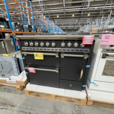 NEW STEEL AQ10SFFD4MANN ASCOT 100CM ANTHRACITE DUAL FUEL FREESTANDING OVEN WITH CHROME TRIM, 5 SOLID BRASS BURNERS INCLUDING MEGA WOK BURNER, 3 OVENS - 1 X 70 LITRE STEAM, 1 X 34 LITRE PIZZA & 1 X 39 LITRE 4 FUNCTION OVEN, COMMERCIAL GRADE SHELVING, HAND BUILT IN ITALY RRP$17,499 WITH 12 MONTH WARRANTY NEW STEEL AQ10SFFD4MANN ASCOT 100CM ANTHRACITE DUAL FUEL FREESTANDING OVEN WITH CHROME TRIM, 5 SOLID BRASS BURNERS INCLUDING MEGA WOK BURNER, 3 OVENS - 1 X 70 LITRE STEAM, 1 X 34 LITRE PIZZA & 1 X 39 LITRE 4 FUNCTION OVEN, COMMERCIAL GRADE SHELVING, HAND BUILT IN ITALY RRP$17,499 WITH 12 MONTH WARRANTY