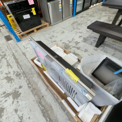 NEW STEEL ASCOT 100CM CANOPY RANGEHOOD AKL100ANN WITH 304 GRADE S/STEEL BAFFLE FILTERS, ANTHRACITE WITH NICKEL TRIM, 1000M3/H EXTRACTION, 4 SPEED SETTINGS AND INTEGRATED DOWNWARD & UPWARD LED LIGHTING RRP$6298 WITH 12 MONTH WARRANTY NEW STEEL ASCOT 100CM CANOPY RANGEHOOD AKL100ANN WITH 304 GRADE S/STEEL BAFFLE FILTERS, ANTHRACITE WITH NICKEL TRIM, 1000M3/H EXTRACTION, 4 SPEED SETTINGS AND INTEGRATED DOWNWARD & UPWARD LED LIGHTING RRP$6298 WITH 12 MONTH WARRANTY