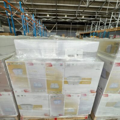 PALLET OF ROMINA CERAMIC VANITY BOWLS SOLD AS IS PALLET OF ROMINA CERAMIC VANITY BOWLS SOLD AS IS