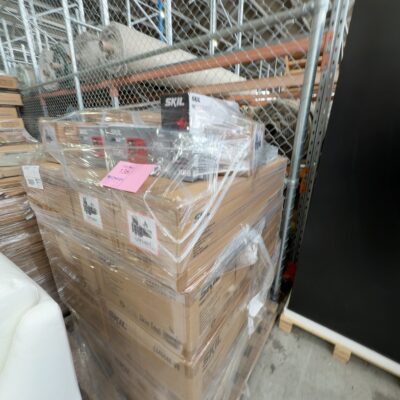 PALLET OF ASSORTED SKIL POWER TOOLS - SKIN ONLY & KITS, SOLD AS IS PALLET OF ASSORTED SKIL POWER TOOLS - SKIN ONLY & KITS, SOLD AS IS