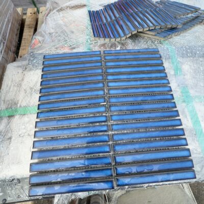 PALLET OF 300MM X 300MM TILE, BLUE POLISHED KITKAT MOSAIC, CAJJL86460, 48 BOXES PALLET OF 300MM X 300MM TILE, BLUE POLISHED KITKAT MOSAIC, CAJJL86460, 48 BOXES