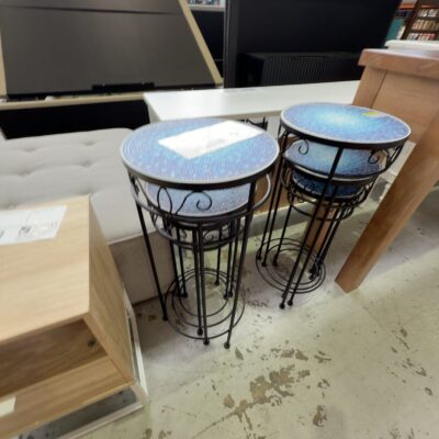 EX SHOWROOM, 3 TIER SIDE TABLE SETS SOLD AS IS EX SHOWROOM, 3 TIER SIDE TABLE SETS SOLD AS IS