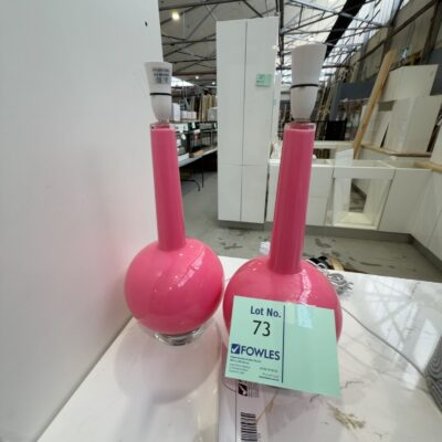 EX STAGING - PINK LAMP BASE, SOLD AS IS EX STAGING - PINK LAMP BASE, SOLD AS IS