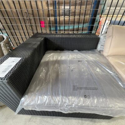 SAMPLE - WICKER CORNER SOFA (PART ONLY) SOLD AS IS SAMPLE - WICKER CORNER SOFA (PART ONLY) SOLD AS IS