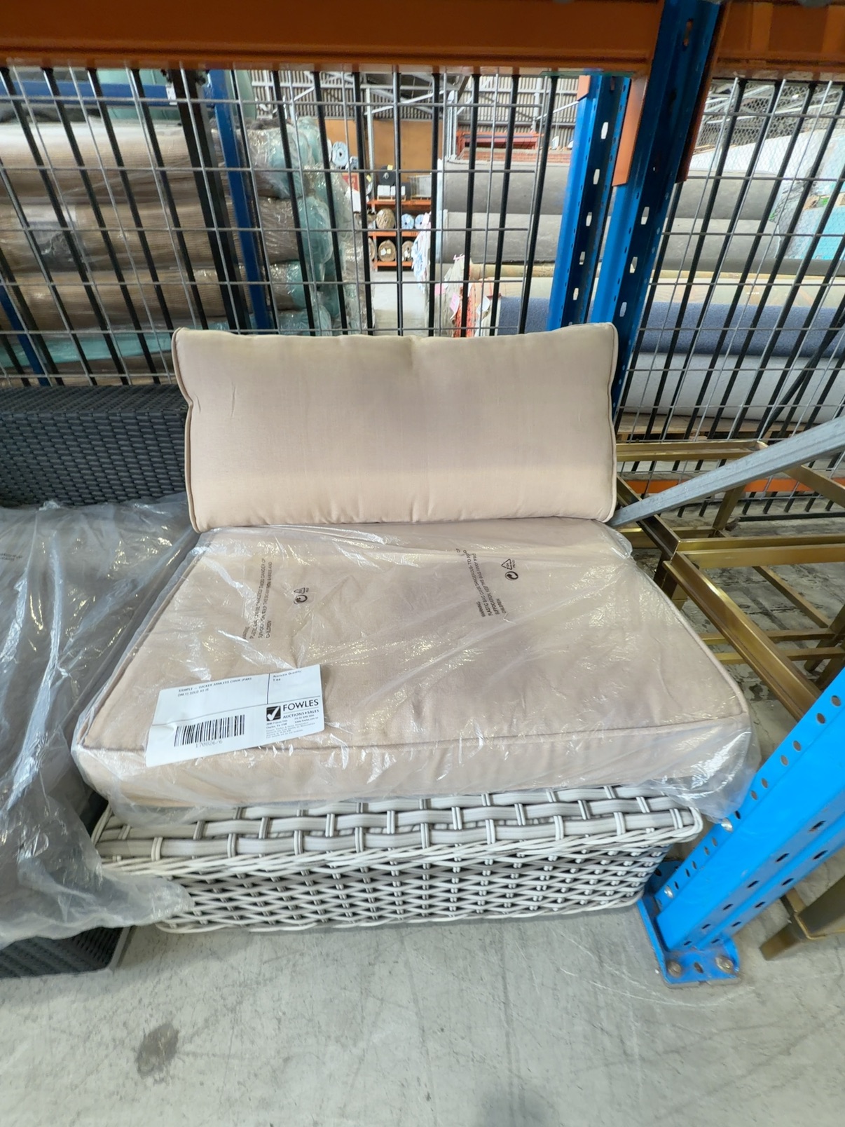 SAMPLE - WICKER ARMLESS CHAIR (PART ONLY) SOLD AS IS SAMPLE - WICKER ARMLESS CHAIR (PART ONLY) SOLD AS IS