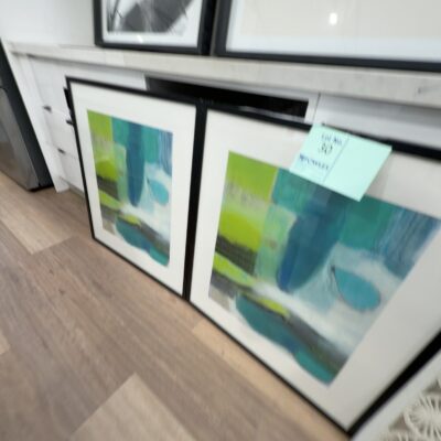 EX STAGING - PAIR OF ARTWORK, SOLD AS IS EX STAGING - PAIR OF ARTWORK, SOLD AS IS