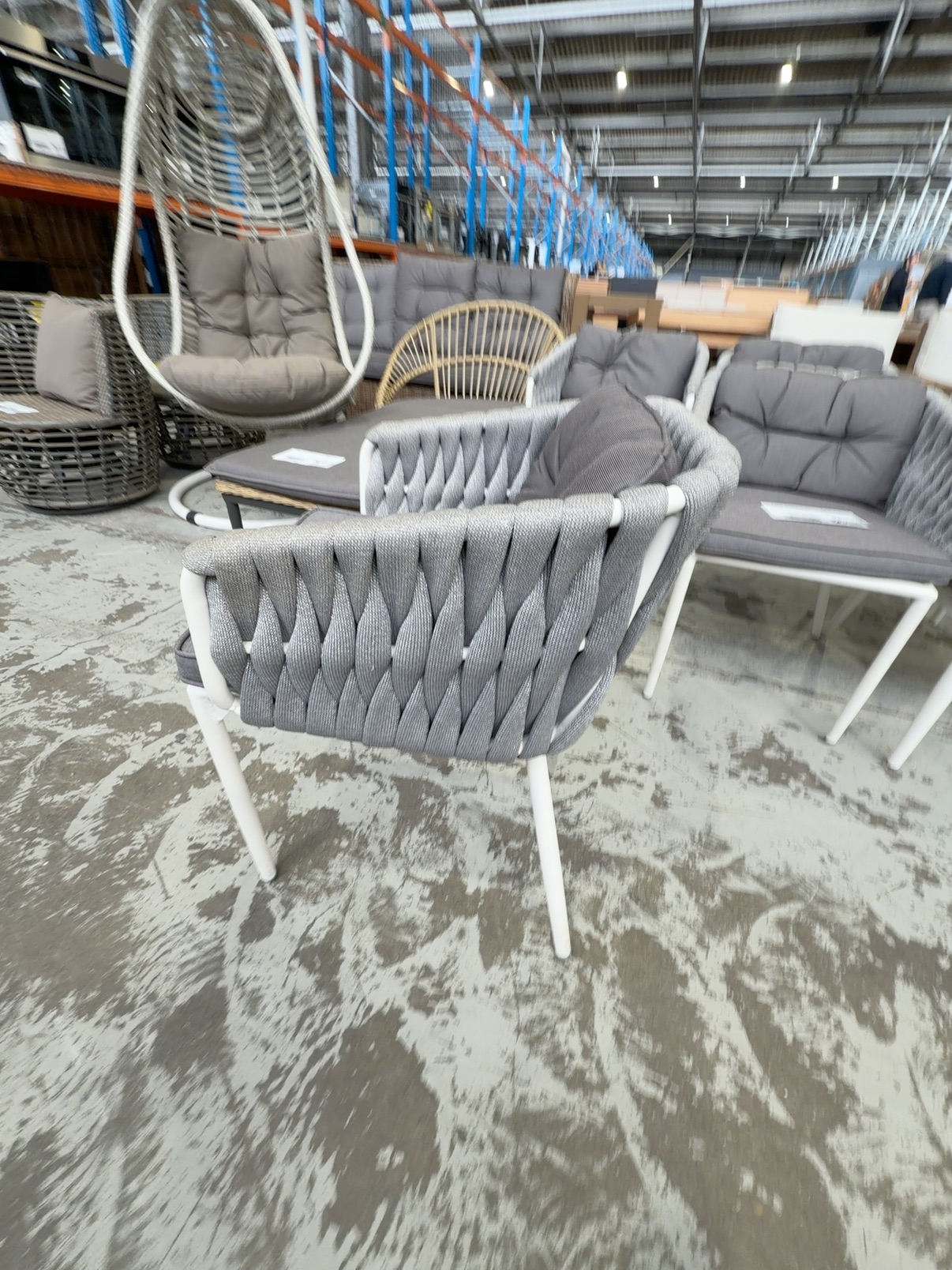 EX DISPLAY- DESIGNER OUTDOOR ROPE CHAIR SOLD AS IS RRP$450 EX DISPLAY- DESIGNER OUTDOOR ROPE CHAIR SOLD AS IS RRP$450