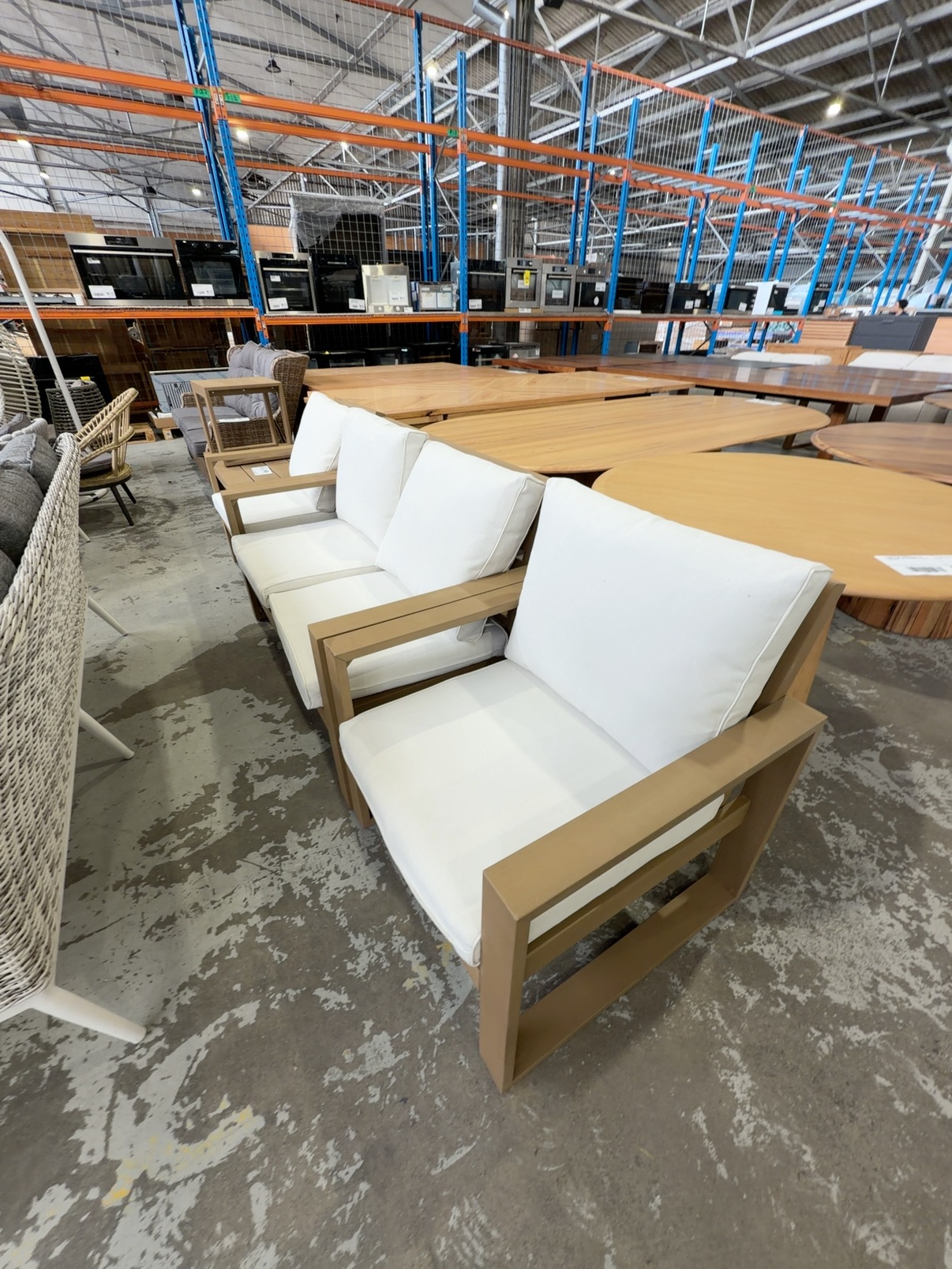 NEW- POLYWOOD OUTDOOR 5 PIECE SETTING, 2 TABLES, 2 SEATER COUCH AND 2 SINGLE CHAIRS RRP$1499 NEW- POLYWOOD OUTDOOR 5 PIECE SETTING, 2 TABLES, 2 SEATER COUCH AND 2 SINGLE CHAIRS RRP$1499