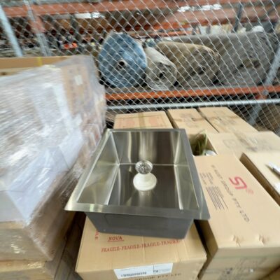 NEW SINGLE BOWL SINK A01-R12 405MM X 455MM S/STEEL NEW SINGLE BOWL SINK A01-R12 405MM X 455MM S/STEEL