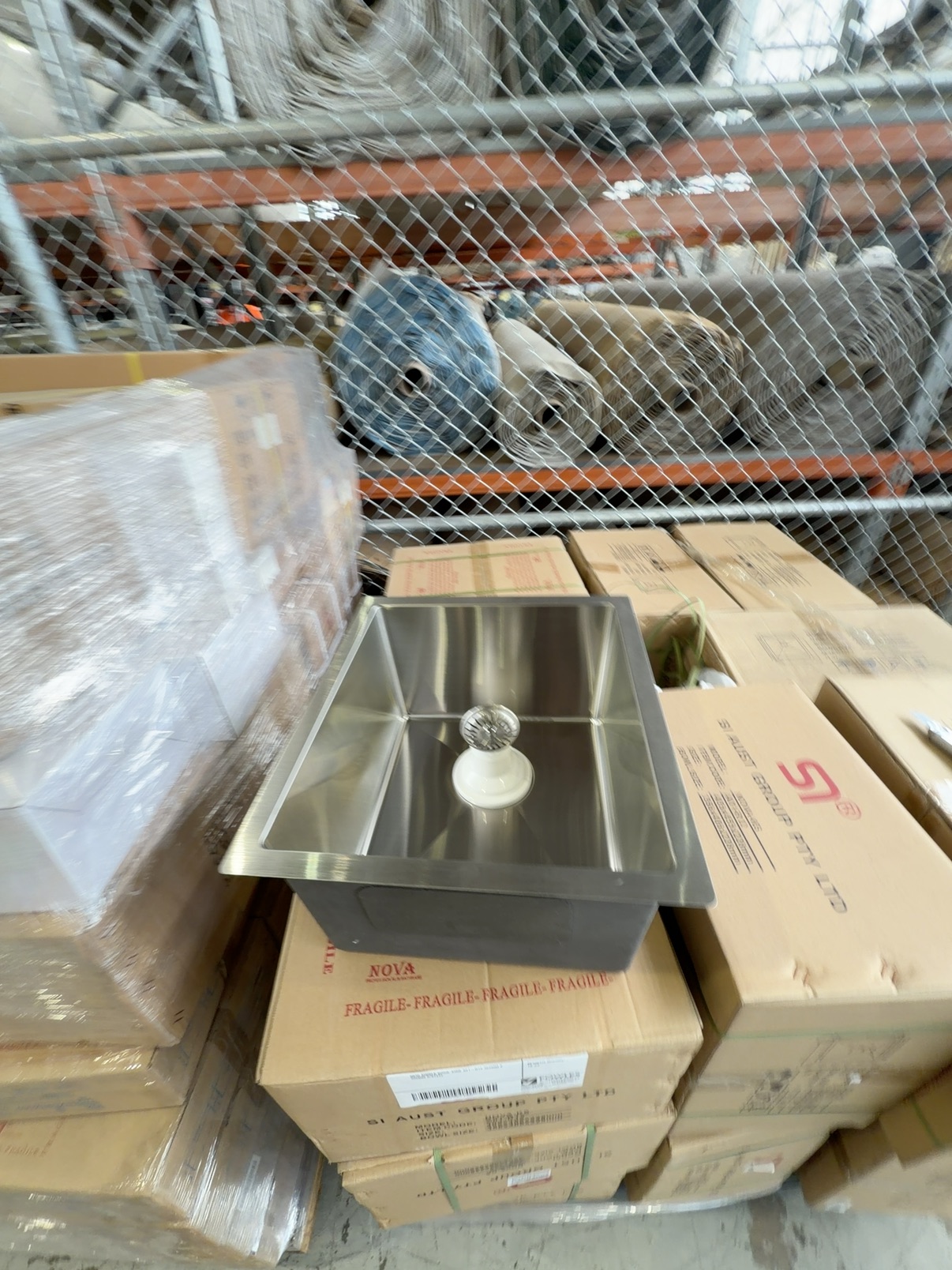 NEW SINGLE BOWL SINK A01-R12 405MM X 455MM S/STEEL NEW SINGLE BOWL SINK A01-R12 405MM X 455MM S/STEEL