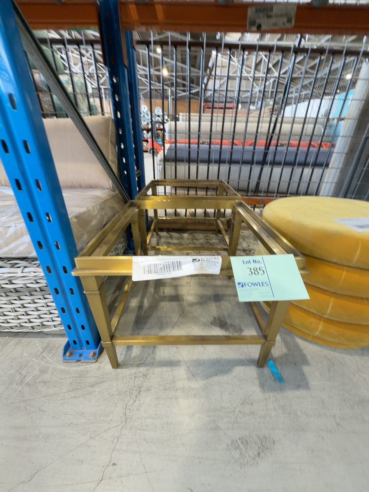 EX STAGING - GOLD FRAME SIDE TABLE, NO TOP SOLD AS IS EX STAGING - GOLD FRAME SIDE TABLE, NO TOP SOLD AS IS