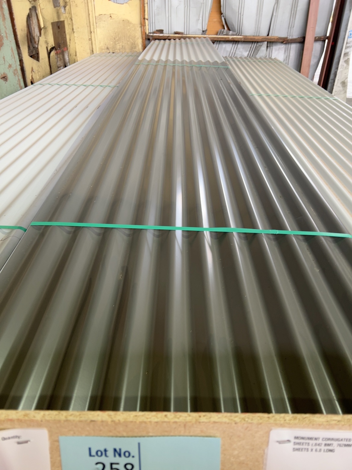 SLATE GREY CORRUGATED METAL ROOFING SHEETS (.042 BMT, 762MM COVER)- 50 SHEETS X 6.0 LONG SLATE GREY CORRUGATED METAL ROOFING SHEETS (.042 BMT, 762MM COVER)- 50 SHEETS X 6.0 LONG