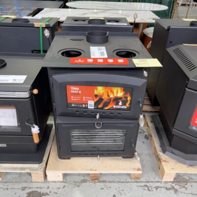 EX DISPLAY SCANDIA HEAT & COOK WOOD FIRED OVEN AND STOVE SCX501, HEATS UP TO 200M2, LARGE BAKING OVEN & EXTRA LARGE COOKTOP RRP $2499, SCX501-25-0252 3 MONTHS WARRANTY EX DISPLAY SCANDIA HEAT & COOK WOOD FIRED OVEN AND STOVE SCX501, HEATS UP TO 200M2, LARGE BAKING OVEN & EXTRA LARGE COOKTOP RRP $2499, SCX501-25-0252 3 MONTHS WARRANTY
