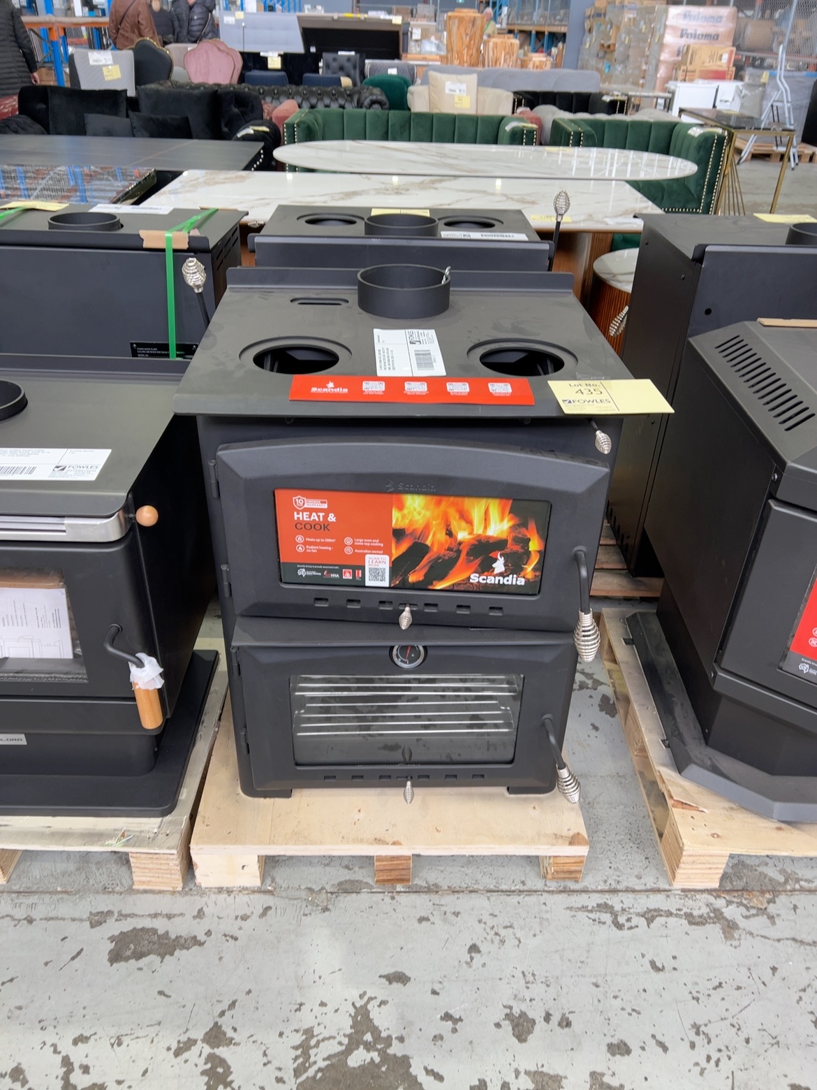 EX DISPLAY SCANDIA HEAT & COOK WOOD FIRED OVEN AND STOVE SCX501, HEATS UP TO 200M2, LARGE BAKING OVEN & EXTRA LARGE COOKTOP RRP $2499, SCX501-25-0252 3 MONTHS WARRANTY EX DISPLAY SCANDIA HEAT & COOK WOOD FIRED OVEN AND STOVE SCX501, HEATS UP TO 200M2, LARGE BAKING OVEN & EXTRA LARGE COOKTOP RRP $2499, SCX501-25-0252 3 MONTHS WARRANTY