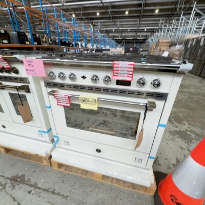 NEW STEEL AQ9S-6WNAC ASCOT 900MM NUVOLA FREESTANDING DUAL FUEL OVEN, WITH BRUSHED NIKEL TRIM, COLOUR TFT CONTROLS WITH 37 BUILT IN RECIPES, COMBI STEAM OVEN, TWIN FAN SYSTEM, COMMERCIAL STYLE FITTINGS, 15 FUNCTIONS, HAND CRAFTED IN ITALY, 12 MONTH WARRANTY RRP$12,999 NEW STEEL AQ9S-6WNAC ASCOT 900MM NUVOLA FREESTANDING DUAL FUEL OVEN, WITH BRUSHED NIKEL TRIM, COLOUR TFT CONTROLS WITH 37 BUILT IN RECIPES, COMBI STEAM OVEN, TWIN FAN SYSTEM, COMMERCIAL STYLE FITTINGS, 15 FUNCTIONS, HAND CRAFTED IN ITALY, 12 MONTH WARRANTY RRP$12,999