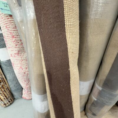 LARGE JUTE RUG 240CM X 300CM WITH BROWN BORDER LARGE JUTE RUG 240CM X 300CM WITH BROWN BORDER
