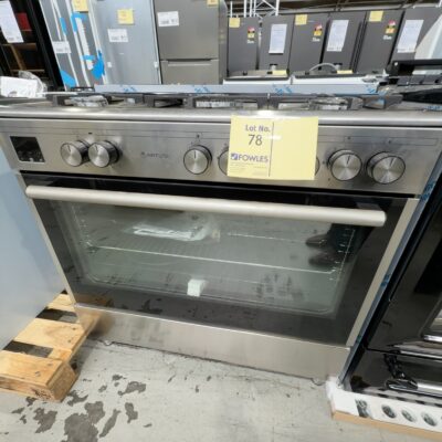 NEW ARTUSI 900MM FREESTANDING OVEN, AFG913X, DUAL FUEL, 14 DAY WARRANTY NEW ARTUSI 900MM FREESTANDING OVEN, AFG913X, DUAL FUEL, 14 DAY WARRANTY