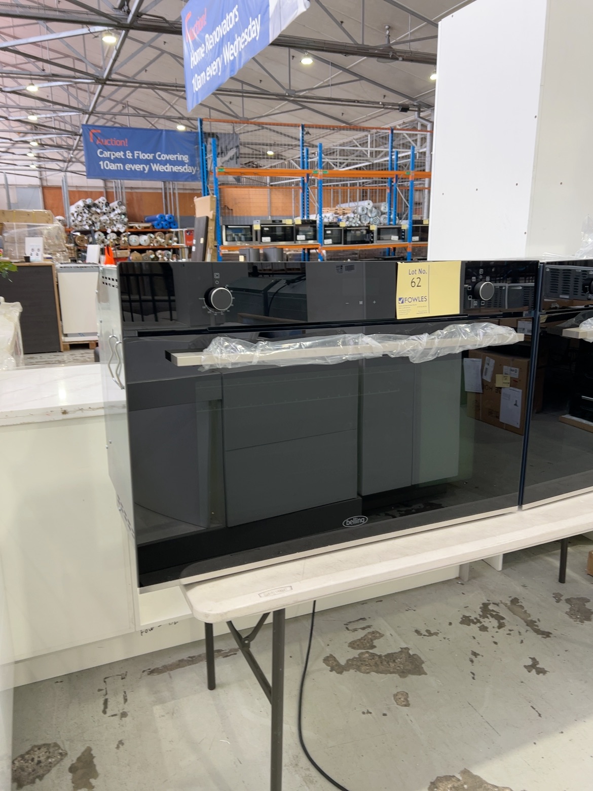 NEW BELLING 900MM UNDER BENCH OVEN, BDO9608BK, 14 DAY WARRANTY NEW BELLING 900MM UNDER BENCH OVEN, BDO9608BK, 14 DAY WARRANTY
